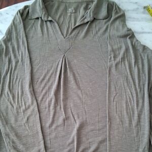 Jill Womens Olive Green Top